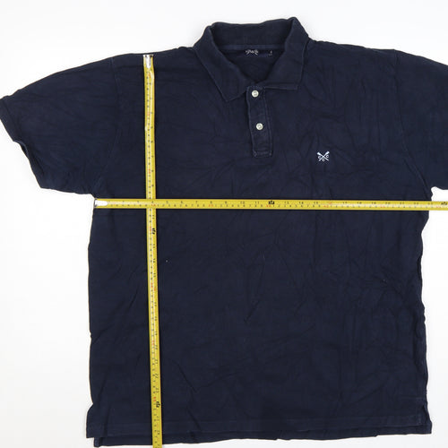 Crew Clothing Co. Men’s Blue 2XL Cotton Short Sleeve Polo Shirt