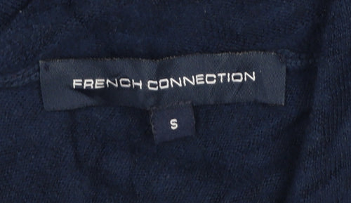 French Connection Women Blue V-Neck Pullover Jumper Size S