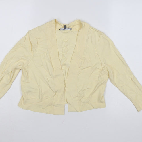 Laura Ashley Women’s Yellow V-Neck Cardigan Size 10