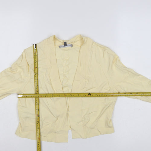 Laura Ashley Women’s Yellow V-Neck Cardigan Size 10