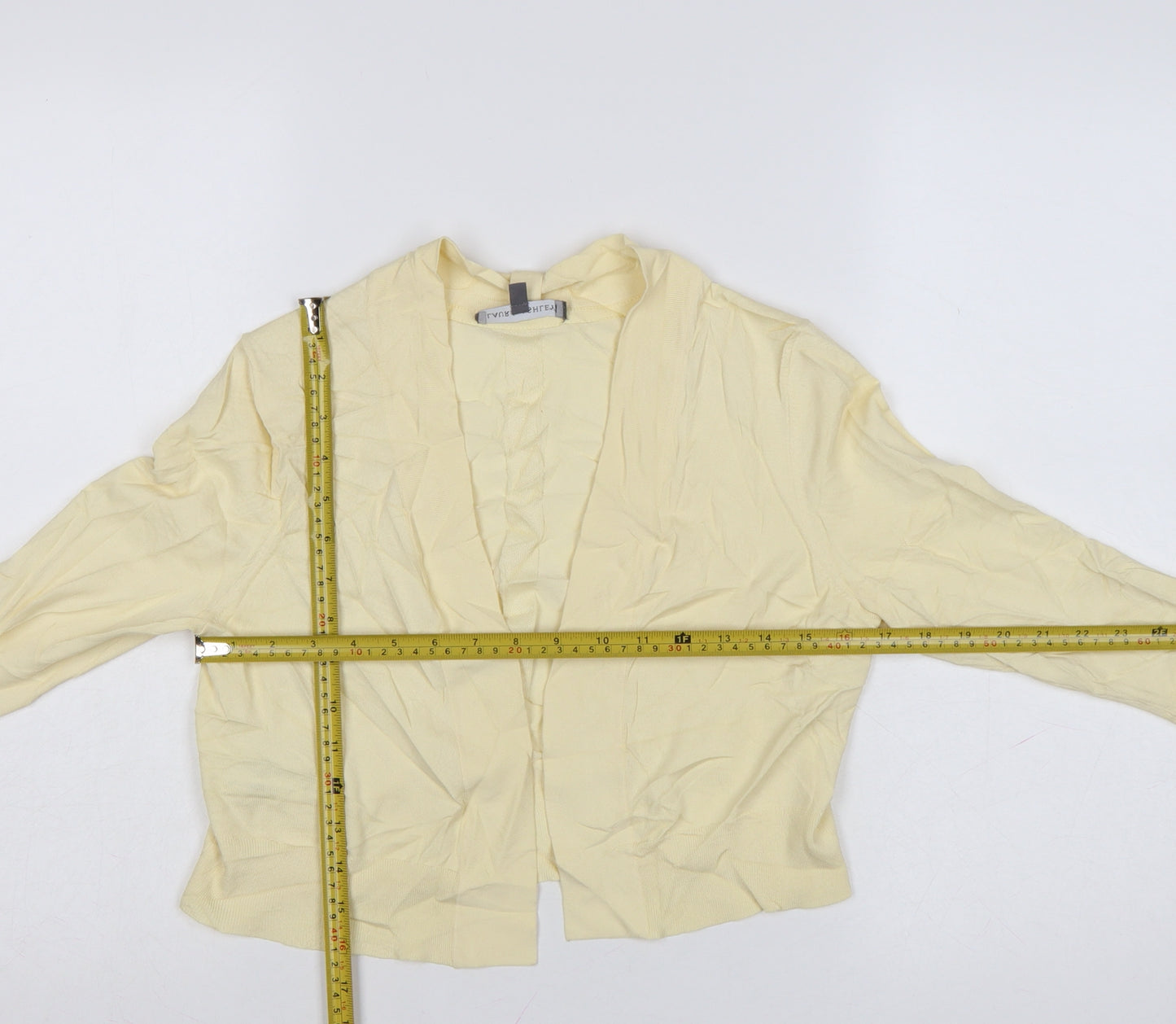 Laura Ashley Women’s Yellow V-Neck Cardigan Size 10