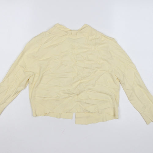 Laura Ashley Women’s Yellow V-Neck Cardigan Size 10