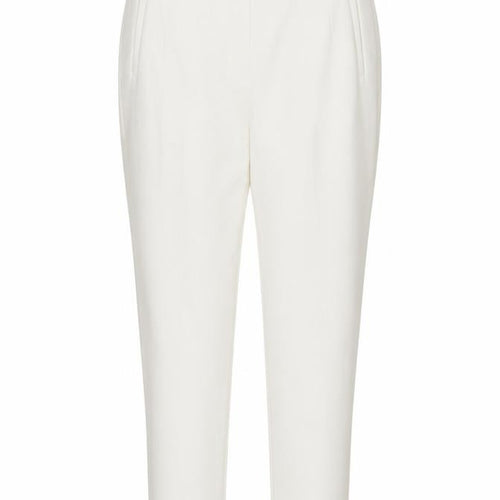 Zara Women Ivory High Rise Tapered Trousers Size S