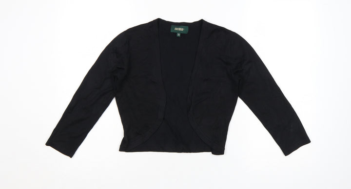 Hobbs Womens Black Silk Blend V-Neck Cardigan Size 10