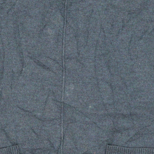 Fat Face Women Blue Roll Neck Long Sleeve Tunic Jumper Size 12