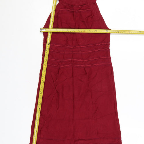 For Love & Lemons Red Knit Bodycon Sleeveless Women's Dress M