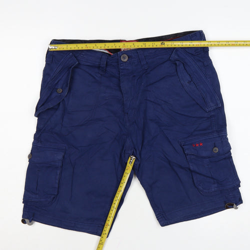 Joe Browns Men's Blue 32R Cargo Shorts Cotton Casual Pockets