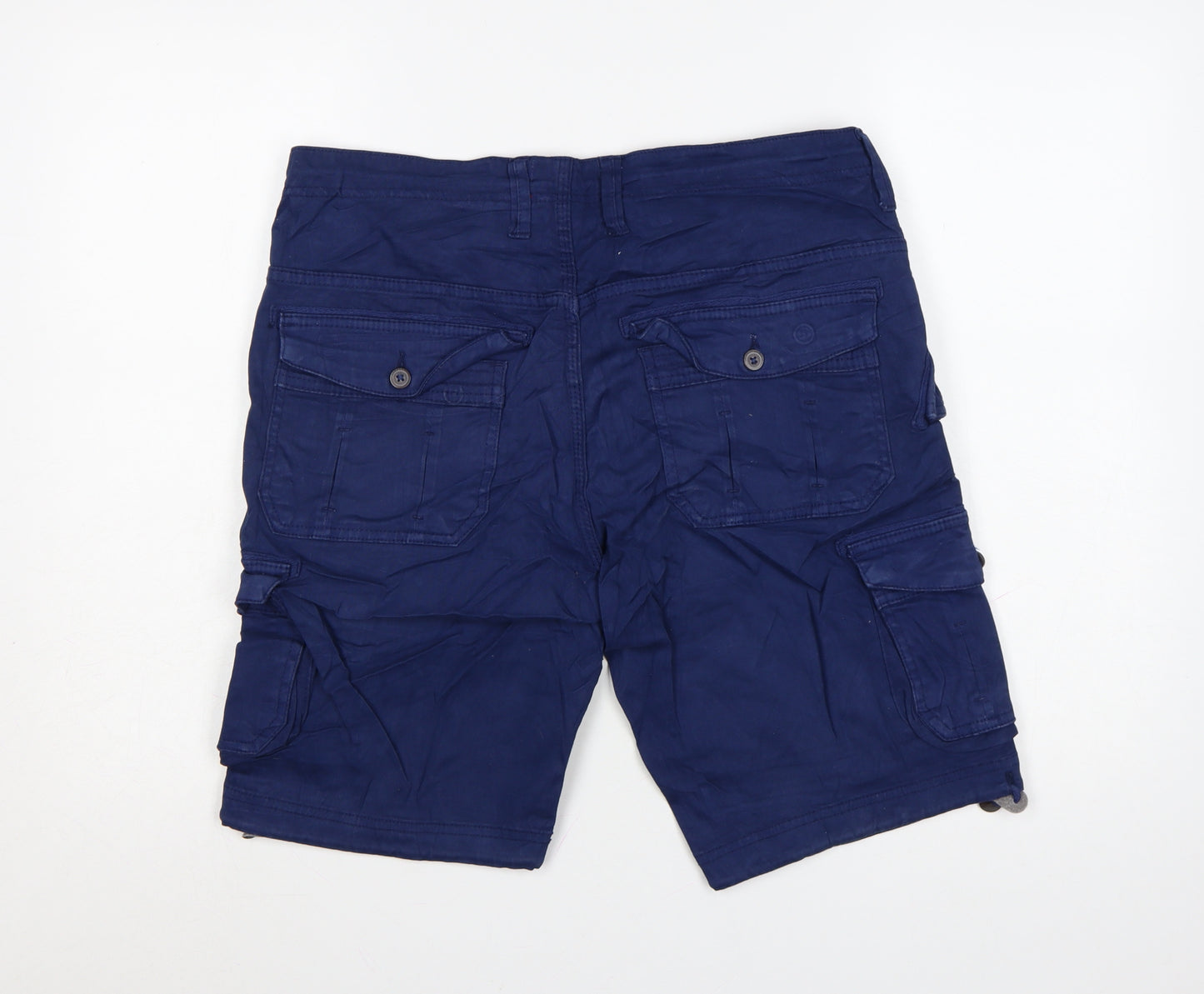 Joe Browns Men's Blue 32R Cargo Shorts Cotton Casual Pockets