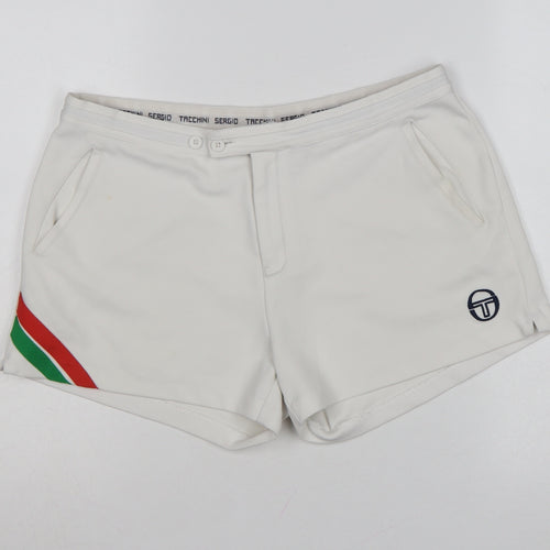 Sergio Tacchini Women's White XL Sports Tennis Shorts