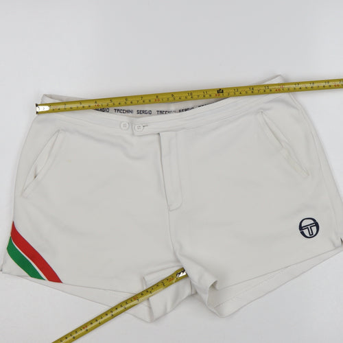 Sergio Tacchini Women's White XL Sports Tennis Shorts