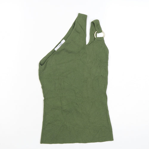 Next Women’s Green One Shoulder Knit Tank Top XS