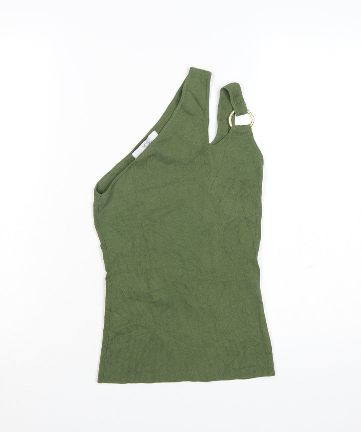 Next Women’s Green One Shoulder Knit Tank Top XS