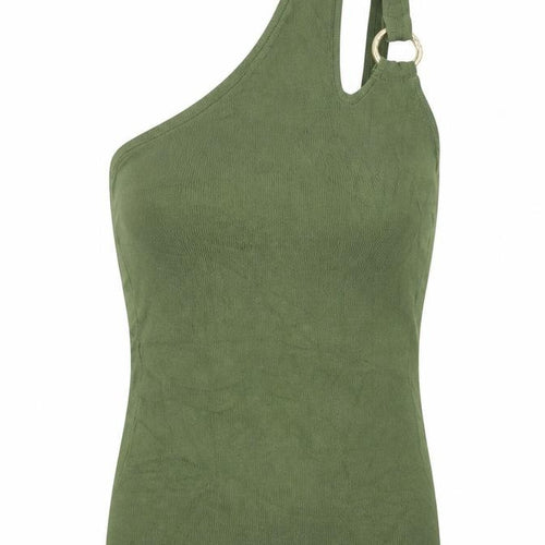 Next Women’s Green One Shoulder Knit Tank Top XS
