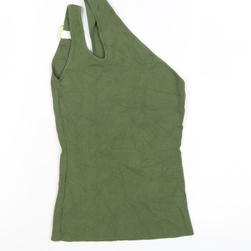 Next Women’s Green One Shoulder Knit Tank Top XS