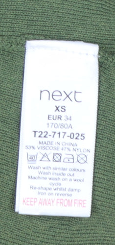 Next Women’s Green One Shoulder Knit Tank Top XS