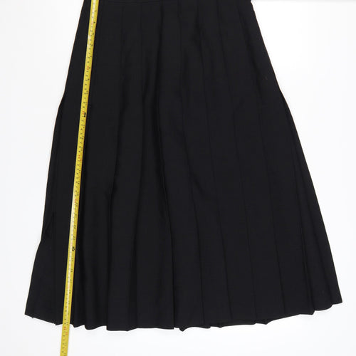 Marks and Spencer Women’s Black Pleated Long Skirt Size 14