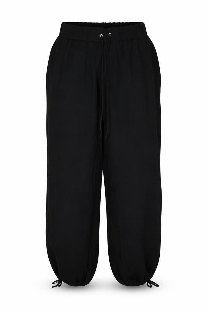 Marks and Spencer Womens Black Size 14 Relaxed Fit Jogger Trousers