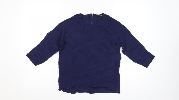 Autograph Women’s Blue 3/4 Sleeve Crew Neck Pullover Jumper Size 8