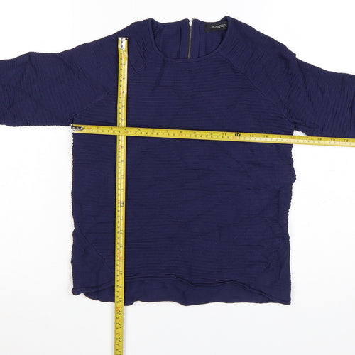 Autograph Women’s Blue 3/4 Sleeve Crew Neck Pullover Jumper Size 8