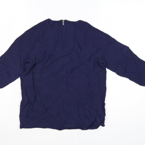 Autograph Women’s Blue 3/4 Sleeve Crew Neck Pullover Jumper Size 8