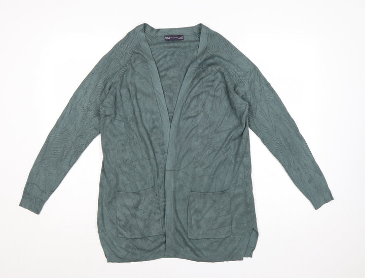 Marks and Spencer Women’s Green Medium Lightweight Open Knit Cardigan