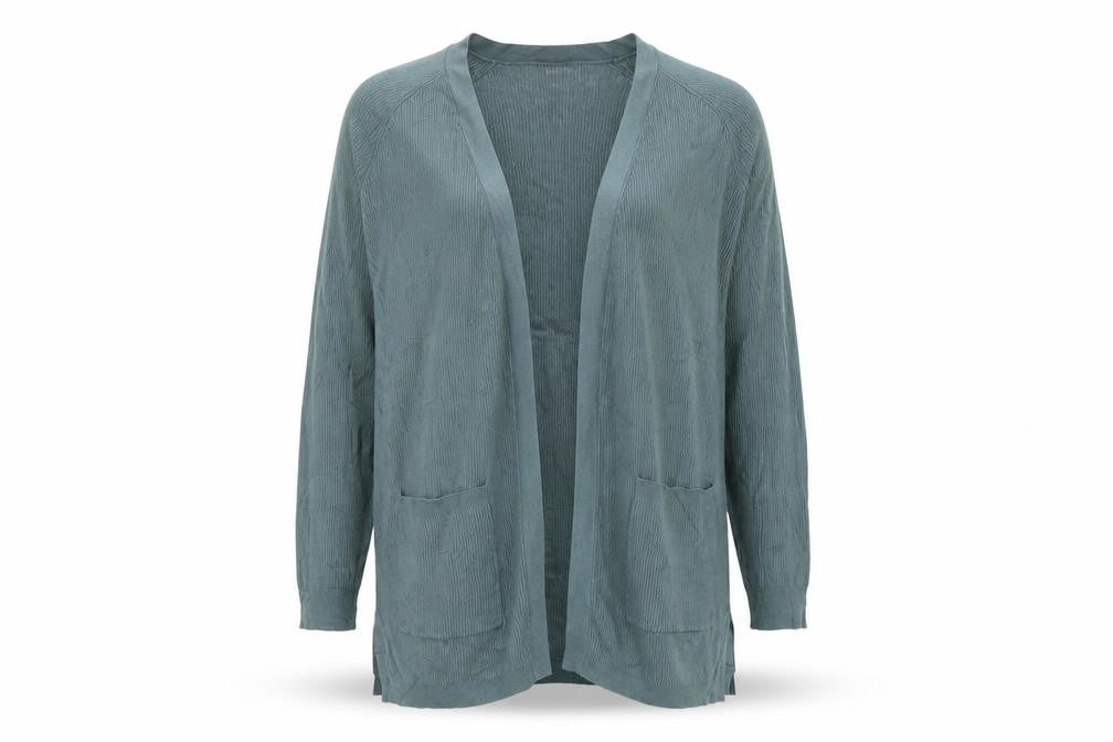Front view of Marks & Spencer Women’s Green Medium Lightweight Open Knit Cardigan