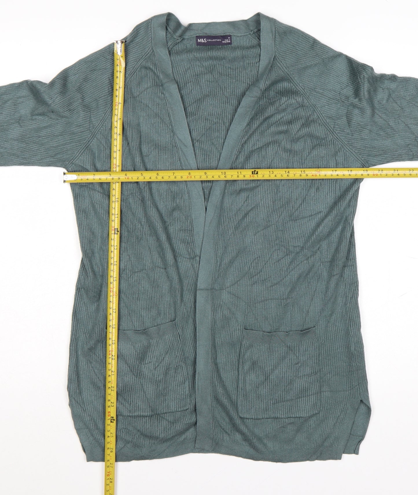 Marks and Spencer Women’s Green Medium Lightweight Open Knit Cardigan