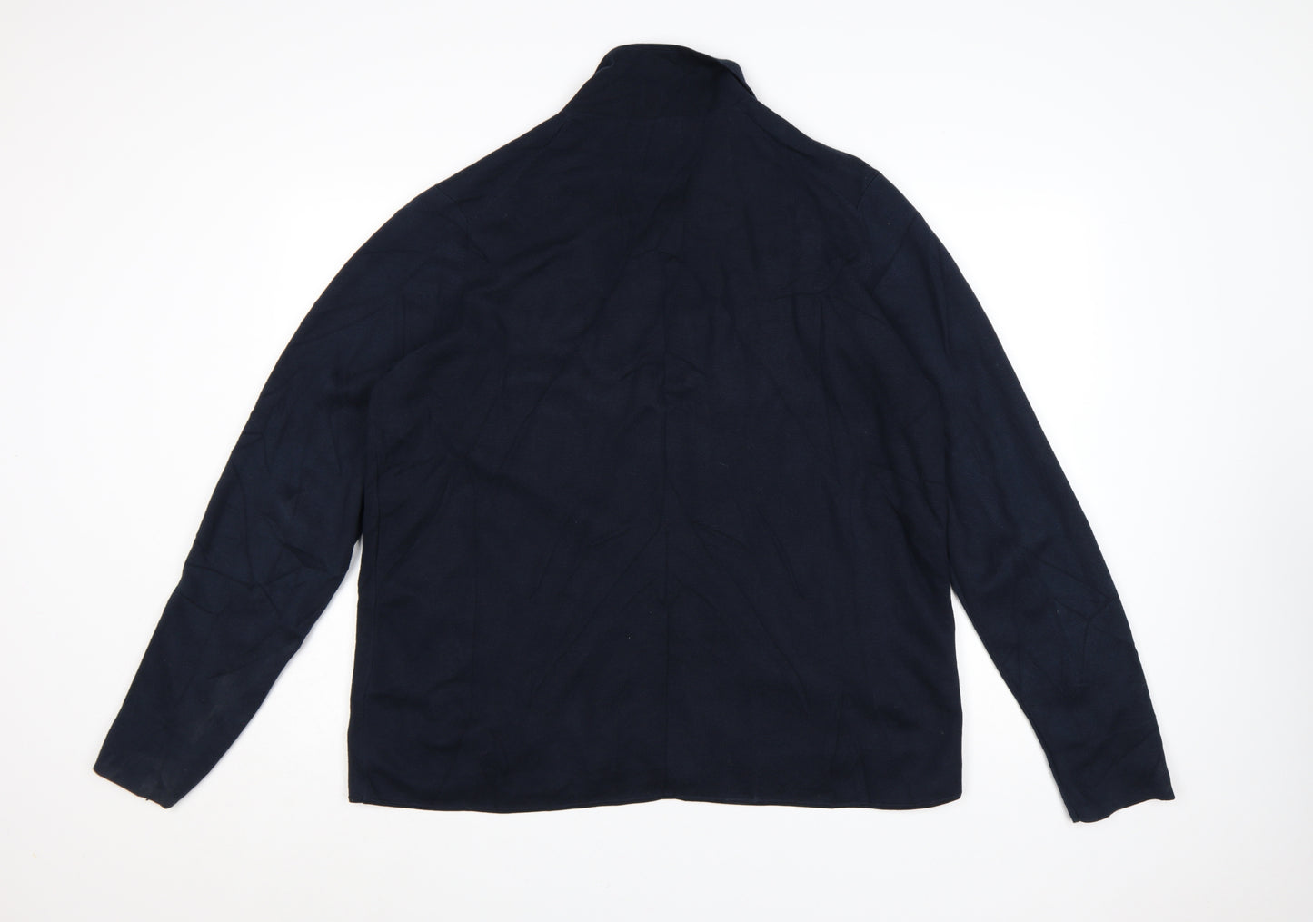 Marks and Spencer Men's Blue 2XL Cotton Modal Cardigan