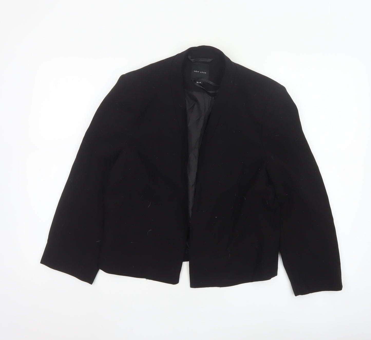 New Look Women's Black Suit Jacket Size 14 Classic Fit Blazer
