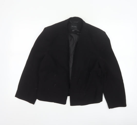 New Look Women's Black Suit Jacket Size 14 Classic Fit Blazer