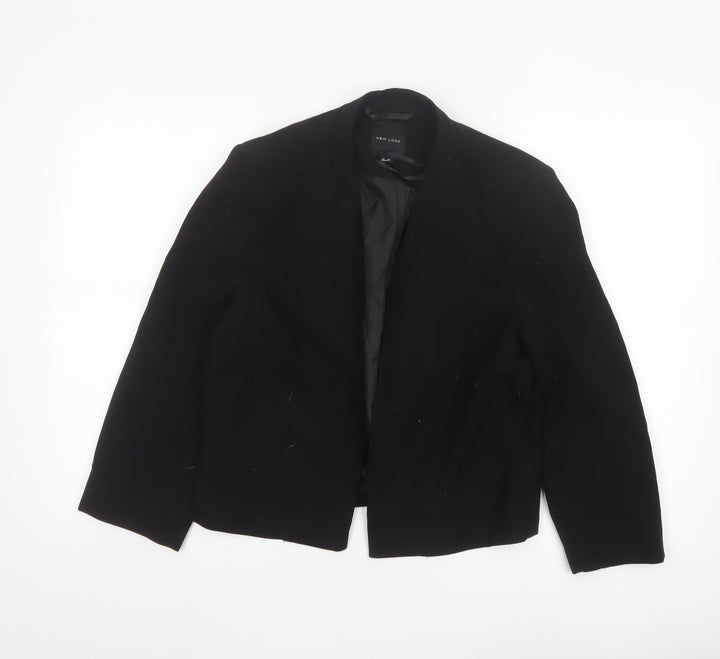 New Look Women's Black Suit Jacket Size 14 Classic Fit Blazer