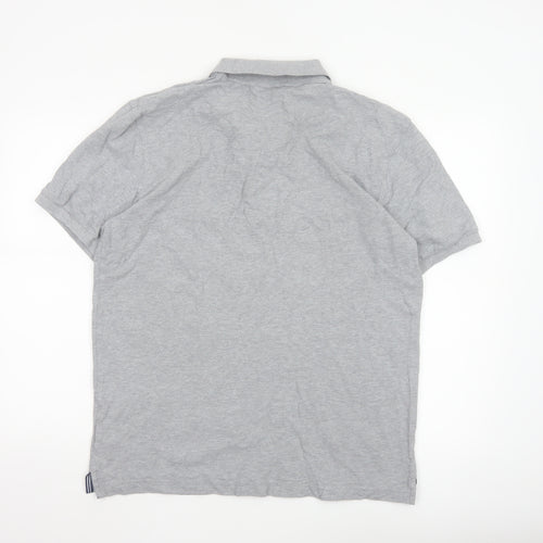 GANT Men's Grey XL Classic Cotton Short Sleeve Polo Shirt