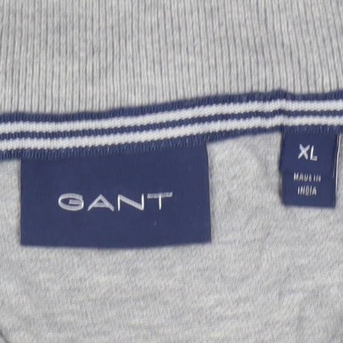 GANT Men's Grey XL Classic Cotton Short Sleeve Polo Shirt