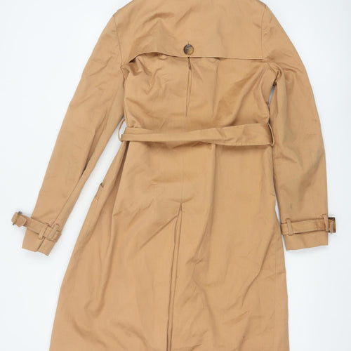 ASOS Women’s Beige Trench Coat Size 8 Belted Classic Mid-Length