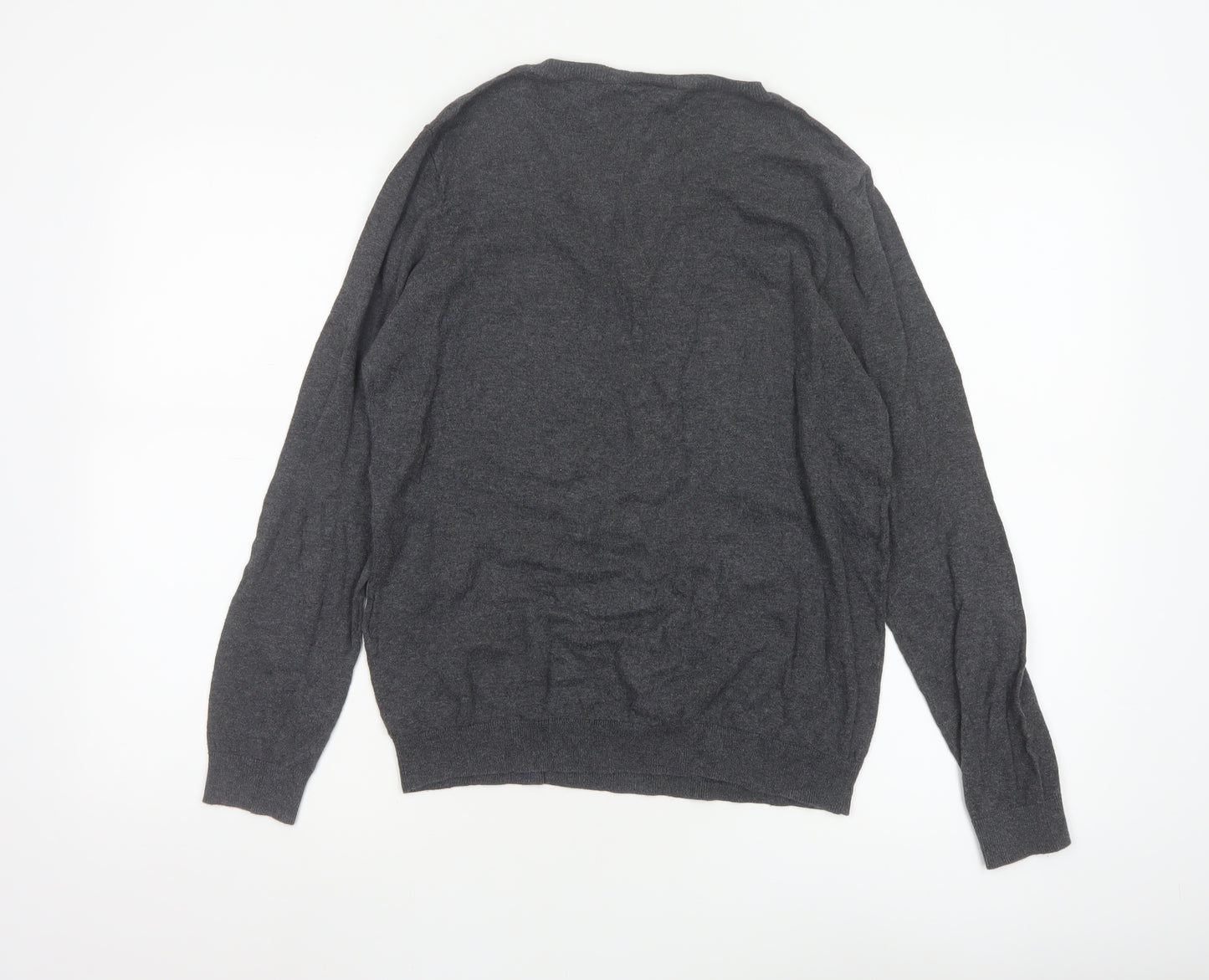 Warehouse Womens Grey NOIR Cotton Pullover Jumper Size 12