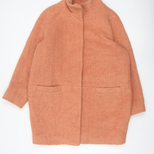 Marks and Spencer Women’s Orange Wool Blend Mid-Length Coat Size 16