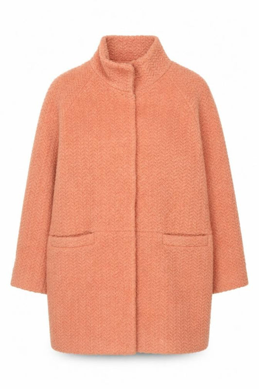 Marks and Spencer Women’s Orange Wool Blend Mid-Length Coat Size 16