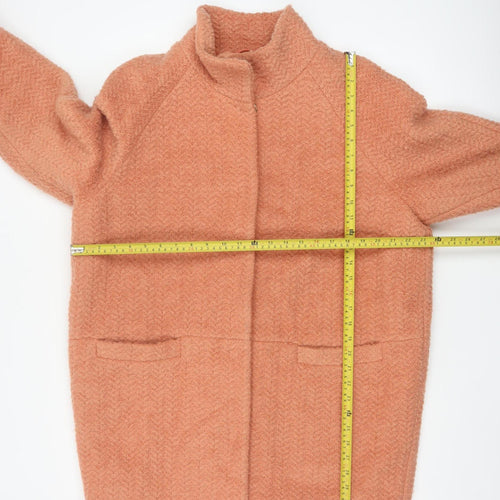 Marks and Spencer Women’s Orange Wool Blend Mid-Length Coat Size 16