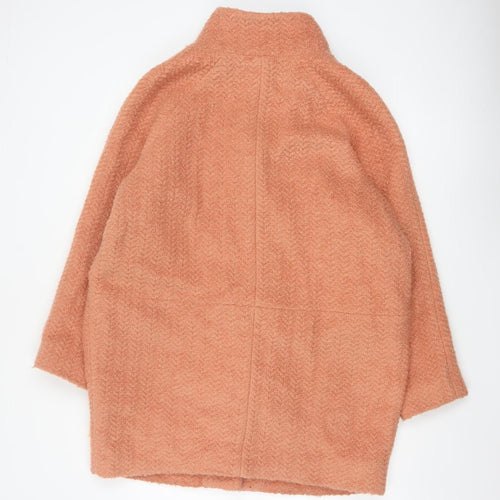 Marks and Spencer Women’s Orange Wool Blend Mid-Length Coat Size 16