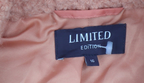 Marks and Spencer Women’s Orange Wool Blend Mid-Length Coat Size 16