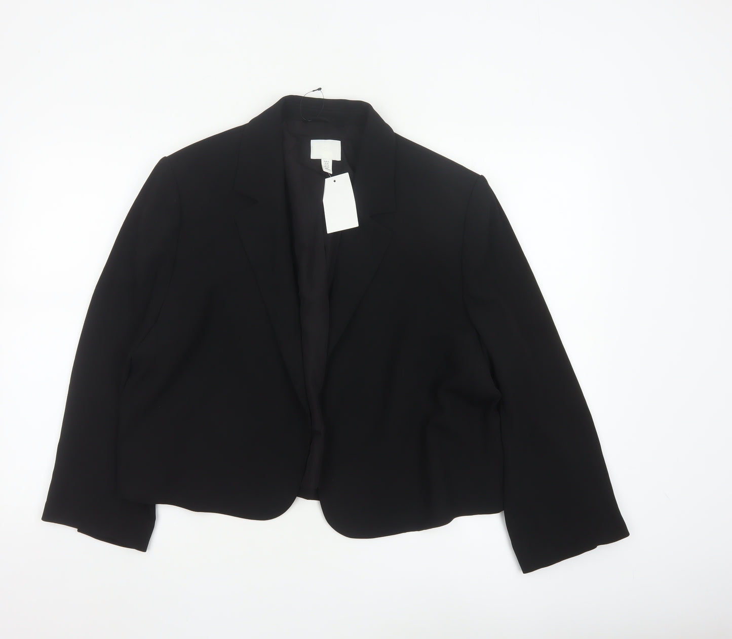 H&M Women’s Black XL Regular Fit Tailored Blazer
