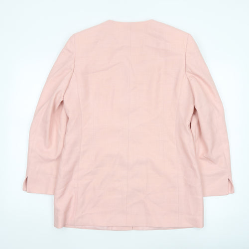 Viyella Petite Pink Blazer Womens UK 12 Classic Tailored Jacket