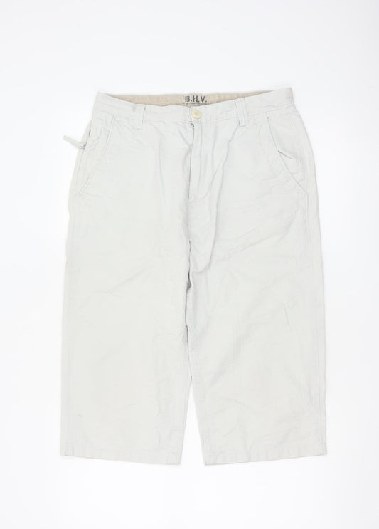 Marks and Spencer Men’s White Chino Shorts 32in M Casual Cotton