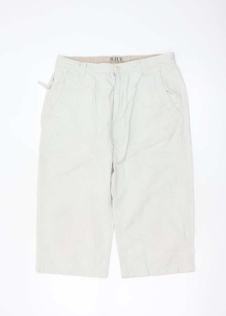 Marks and Spencer Men’s White Chino Shorts 32in M Casual Cotton