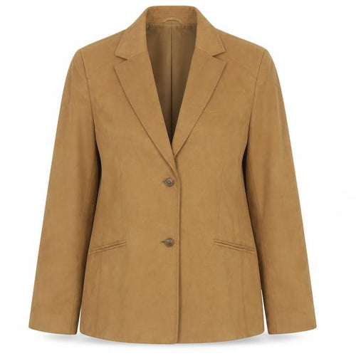 Gelco Women Brown Size 14 Single Breasted Blazer Jacket Polyester