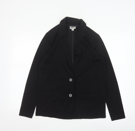JDY Women's Black Small Classic Two-Button Blazer Jacket
