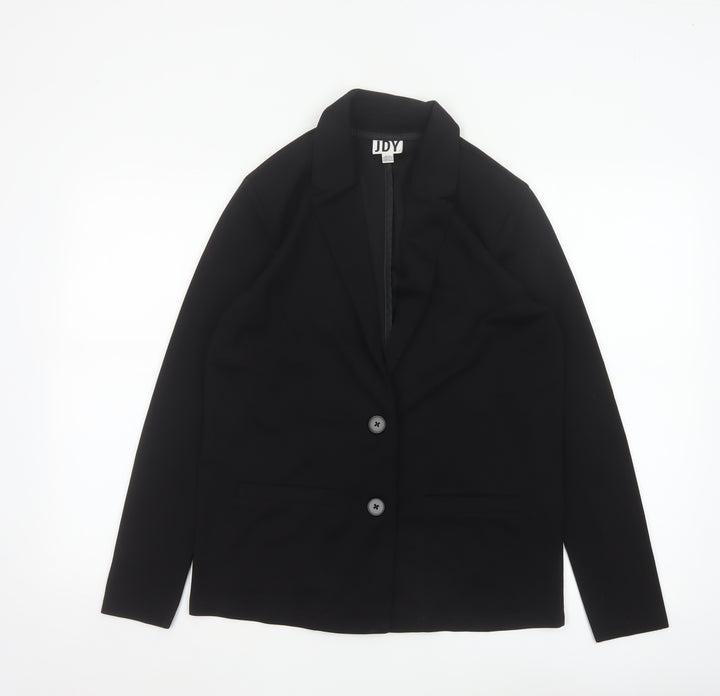 JDY Women's Black Small Classic Two-Button Blazer Jacket