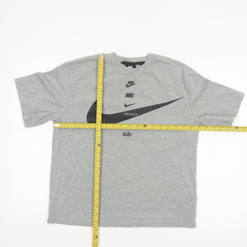 Nike Women’s Grey XS Relaxed Fit Cotton Sports T-Shirt