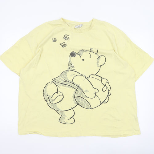 Primark Disney Winnie the Pooh Women’s Yellow XL Relaxed Fit T-Shirt