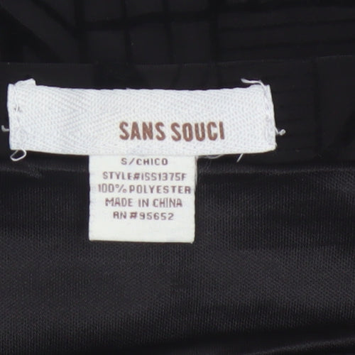 Sans Souci Women's Black Geometric Pencil Skirt Size S